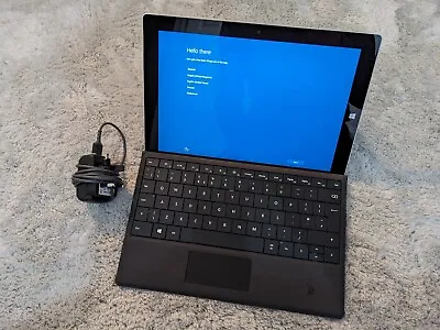 Microsoft Surface 3 10.8  Intel Atom X7-Z8700 64GB SSD 4GB RAM W/ Keyboard C • £59