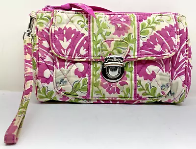 Vera Bradley Large Multicolor Wristlet W/Inside & Out Pockets • $5.99