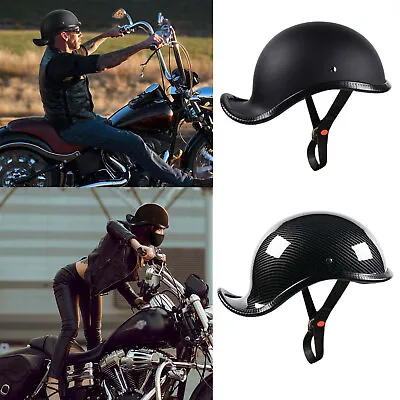 Motorcycle Half Helmet Cruiser Chopper Scooter Baseball Cap Unisex Men Women • $38