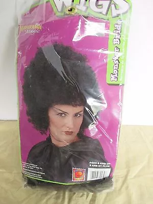 Masquerade Magic~MONSTER BRIDE Curly Black Afro-like WIG~Ages 8 And Up • $9.50