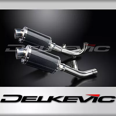 Yamaha VMAX 1700 2009-2020 Slip On 9  Oval Carbon Exhaust Muffler Kit • $453.95