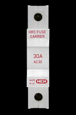Mem 30 Amp Hrc Fuse Carrier Holder Ac30 • £8.95