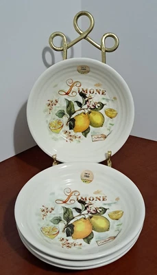 $82.25 • Buy 4 Ceramica Coure  Handmade Bowls Fresh Limone From Italy - New