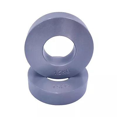 1.5kg Steel Fractional Weight Plates Pairs Lifting Gym Equipment Fitness Trainin • $49.86