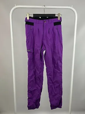 Women's Vintage MAMMUT Schoeller Hiking Purple Stretch Softshell Pants 38 • $49.99