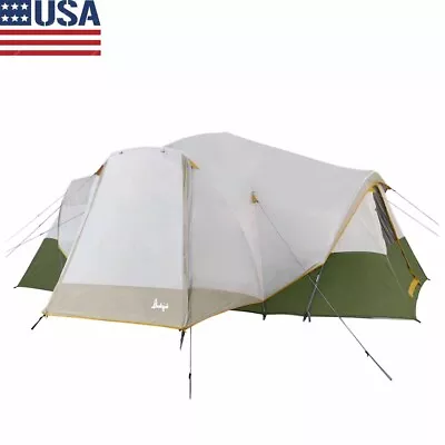 10-Person 3-Room Hybrid Dome Tent With Full Fly 2 Removeable Room Outdoor Caming • $84.79