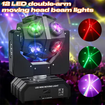 £111.99 • Buy 200W Moving Head 12 LED Rotating Beam Stage Light RGBW DJ Disco Party Club DMX