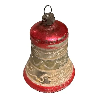 Bell Christmas Ornament 2  Vintage Antique Painted • $7.98