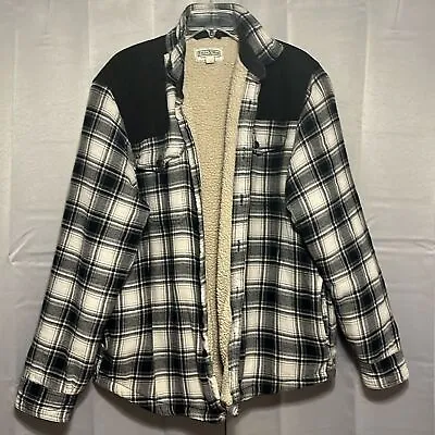 Field & Stream Men's Shacket Jacket/Shirt Flannel Fleece Lining Size Large • $44