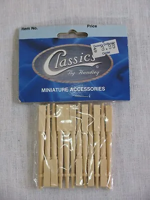 NIP Classics By Handley 1:12 Scale 2-5/8  Dollhouse Stair/Railing Spindles 77025 • $7.95