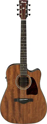 Ibanez AW54CEOPN Artwood Dreadnought Acoustic/Electric Guitar - Open Pore Natura • $329.99