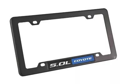 2011-2023 Ford Mustang GT 5.0 Blue Coyote Emblem W/ Black License Plate Frame • $16.96