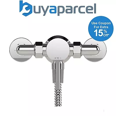 Gainsborough Manual Exposed Mixer Shower Valve Chrome - 150mm Centres Aqualisa • £57.99