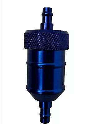 49cc 60cc 80cc Motorized Bicycle Scooter Inline Cnc Anodized Fuel Filter Blue • $8.97