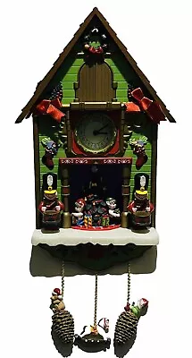 Avon 2011 Tick Tock Til Christmas Santa Cuckoo Clock Animated Musical Holiday⭐️ • $52.20