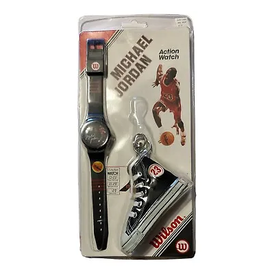 Michael Jordan 1984 Converse Wilson Keychain Shoe And Watch - Rare! New In Pack • $150