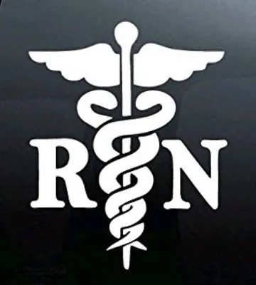 Registered Nurse RN Star Of Life Medical Decal Sticker Car Truck Laptop SUV • $3.99