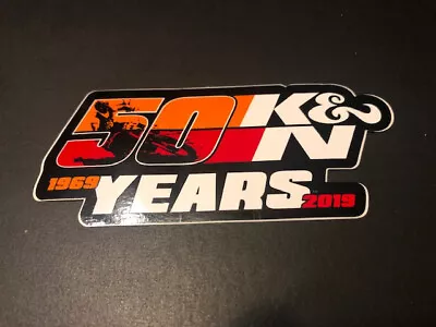 K&N Filter Nascar 50 YEARS Sticker Decal Racing Automobile Motorcycle Kn • $3.95