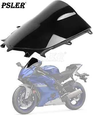 $25.99 • Buy Motorcycle Windshield Windscreen Black For Yamaha YZF R6 2017-2021 R7 2021 2022