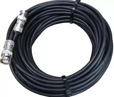 Bnc To Bnc Plug Lead Rg58 50 Ohm Coax 5 Metres Approx 16ft Patch Lead • £7.95