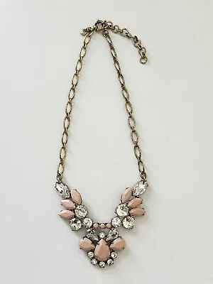 J Crew Outlet Antique Gold Statement Necklace Good Condition • $15