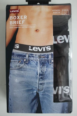 £29.99 • Buy Levi's 4 Pack Solid Boxer Brief - Black, Size: Medium