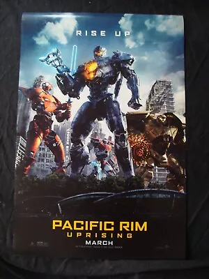 PACIFIC RIM UPRISING Movie Poster ADVANCE Original Video Store Promo 2017 • $13