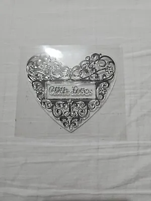 Clear Stamps For Crafting With Love Heart  Stamp • £2