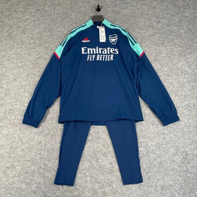 £110 • Buy ADIDAS Arsenal Tracksuit Size S Men Blue 2 Piece Set Training Condivo Hybrid NEW