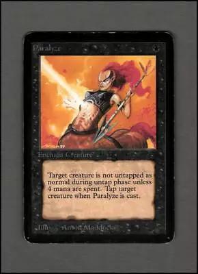 PARALYZE Lea Limited Edition ALPHA Magic The Gathering Mtg Round Boys X1 MP • $6.50