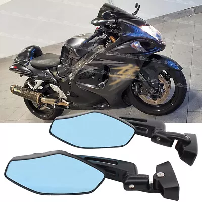 Motorcycle Rearview Side Racing Mirrors For Suzuki GSX1300R Hayabusa 1999-2023 • $39.03