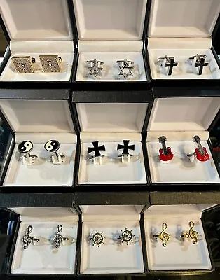 Suit Cufflinks Fancy Accessories Perfect Gift Elegant Men Cuff Links Pick • $18