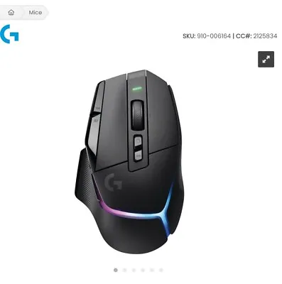 Logitech G502 X Plus Gaming Wireless Mouse - Black • $229