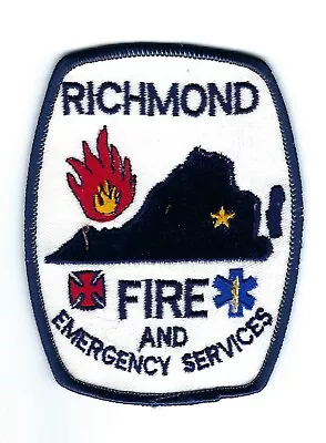 $4.99 • Buy Richmond VA Virginia Fire & Emergency Services Patch - NEW! *STATE CAPITAL*