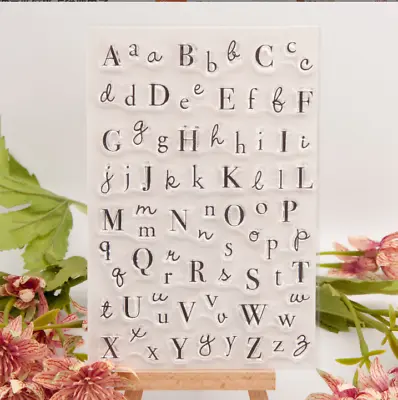 Letters Capital Clear Stamp For Scrapbooking Embossing Card Making Album Craft • £3.59