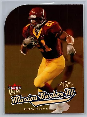 2005 Fleer Ultra Lucky 13 Gold Medallion Marion Barber III (RC) - NM-MT • $6.50