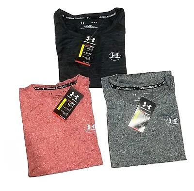 Men's Under Armour T-Shirt Short Sleeve Crew Neck Sport Logo Brand New • £9.90