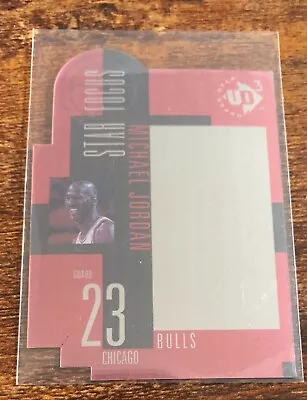 1997 Upper Deck Ud3 Star Focus Die Cut #23 Michael Jordan Chicago Bulls Hologram • $15