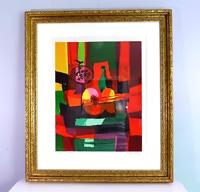 Marcel Mouly Les Raisins Bleus Signed Lithograph Limited Edition 266/300 Framed • $1250