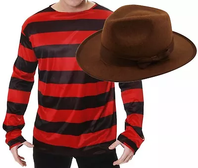 £18.92 • Buy Freddy Freddie Burning Burned Burnt Man Halloween Fancy Dress Costume Jumper Hat