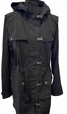 J Crew Lightweight Utility Jacket Rain Coat Black Womens Medium NWT • $55