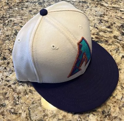 Vintage New Era 5950 Arizona Diamondbacks Wool Hat Unisex Size 7 1/4 Fitted 90s • $12.99