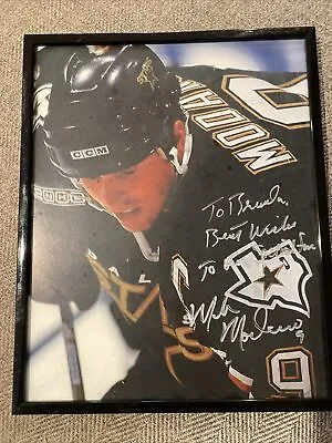 Mike Modano Stars Autographed Framed 8x10  To Brendan Best Wishes” Signed Auto • $20