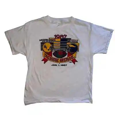 Vintage 1987 Rose Bowl Arizona State University Michigan State Football T-shirt • $50