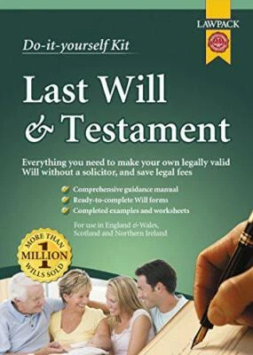 £16.43 • Buy Last Will & Testament Kit (Do It Yourself Kit) By Neill Clerk & Murray, Richard 