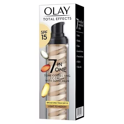 Olay Total Effects Tone Correcting CC Cream With Sunscreen SPF 15 1.7 Fl Oz • $23.99