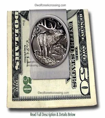 Sportsman Elk Money Clip Deer Hunter Game Hunt Hunting Moose Large Free Ship' • $20.97