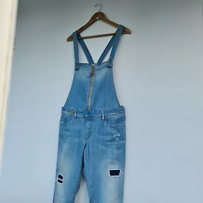 Salsa Jeans Denim Jumpsuit Dungaree W33 L32 Push Up Wonder • £70