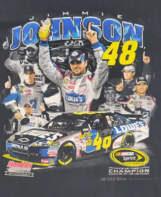 Chase Authentics Jimmy Johnson Nascar Sprint Cup Long Sleeve Shirt Mens XL Black • $22.49