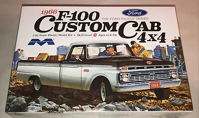 Moebius 1966 Ford F-100 Custom Cab 4x4 Pickup Truck 1:25 Model Car Kit 1236 • $28.95